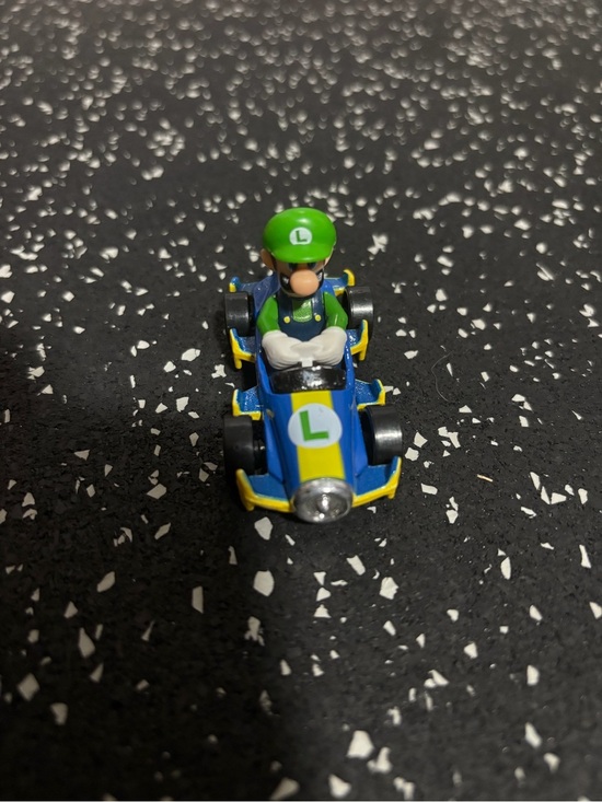 Hot Wheels Other - Luigi Kart Mini Vehicle Toy - Blue, Green & Yellow
